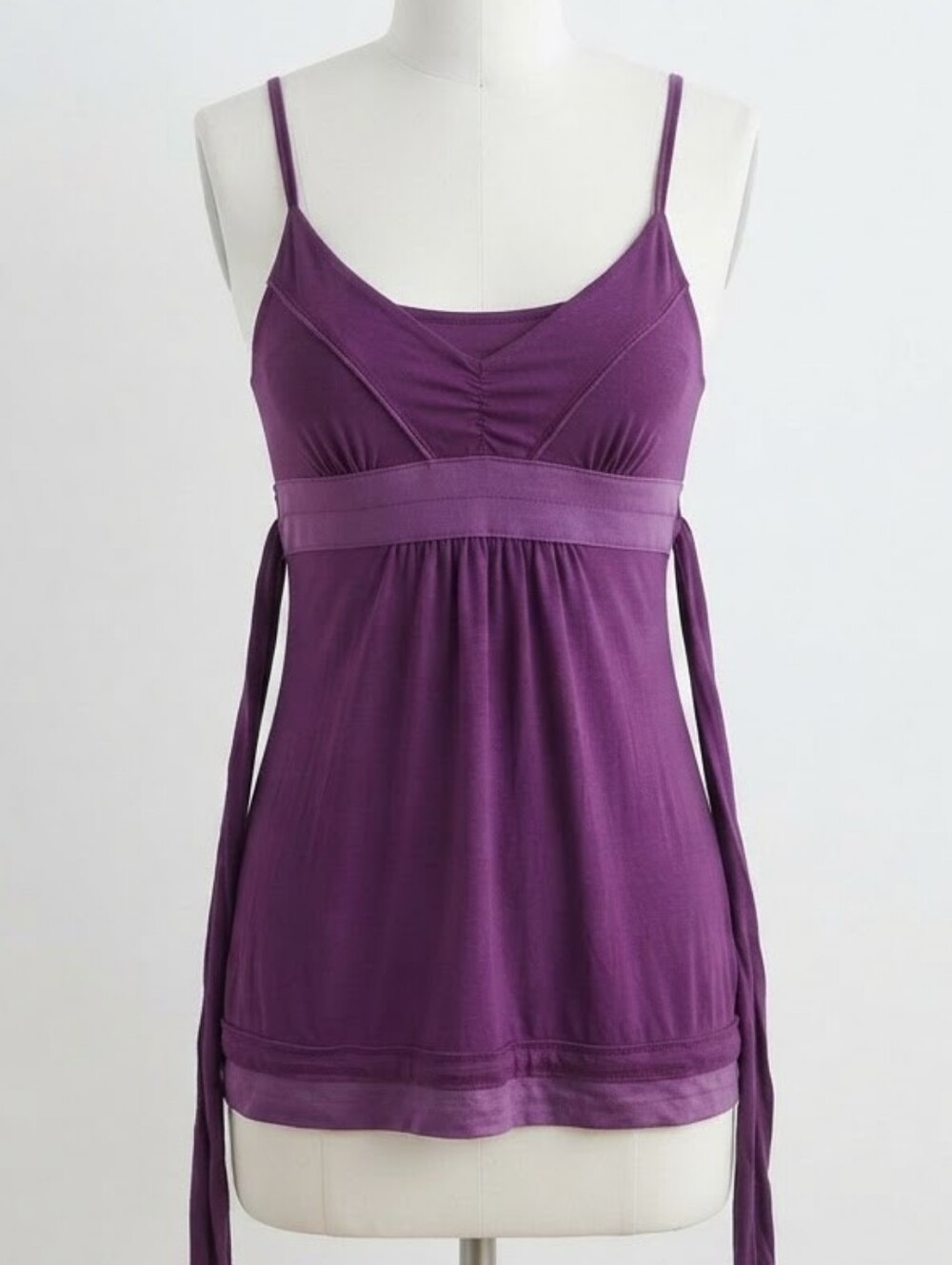 Mossimo Supply Co. Purple Empire Waist Boho Camisole Top - Size L y2k